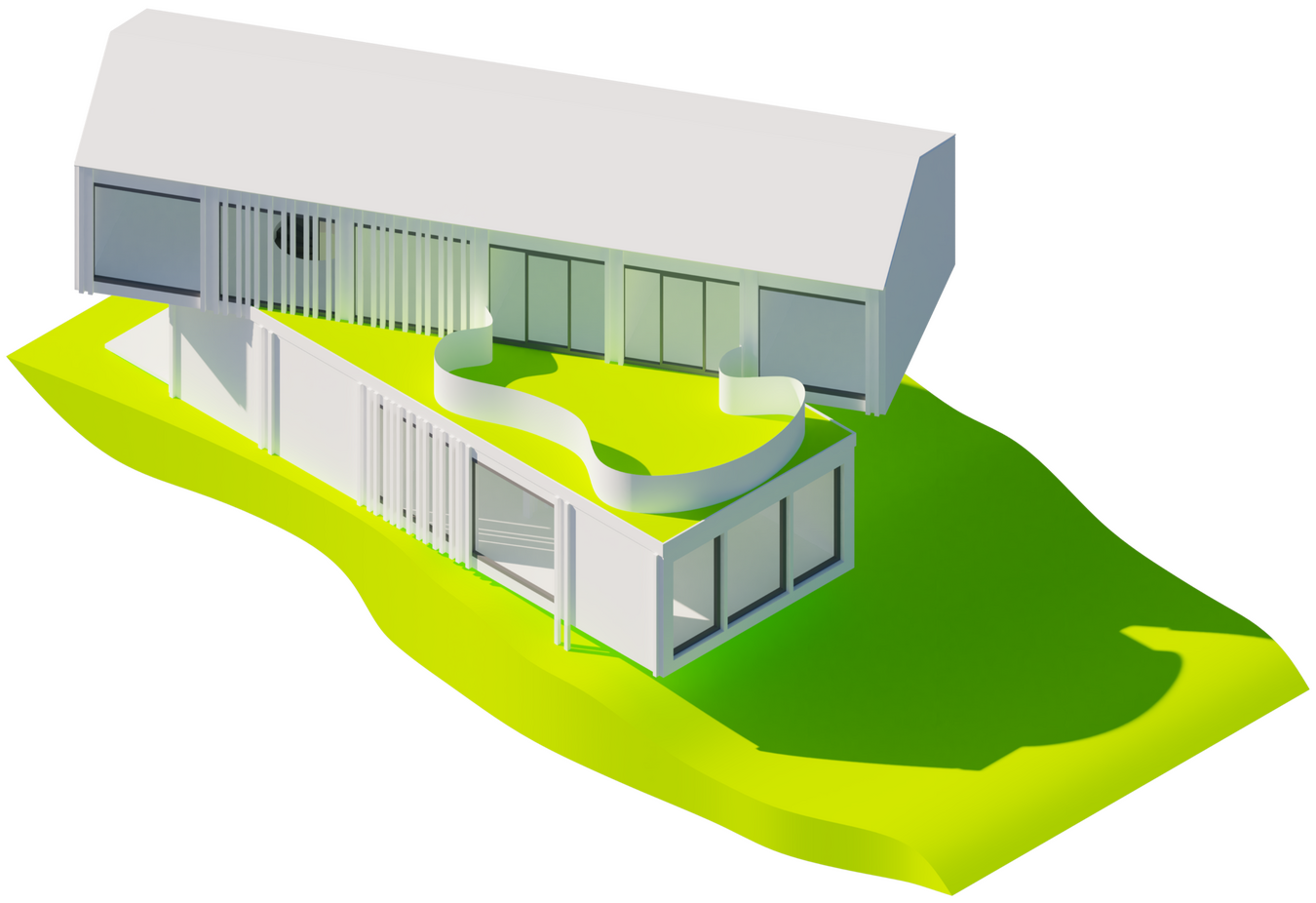 vila Husovice vila Husovice, projekt AT1 obytné stavby, 1. ročník, letní semestr, rok 2024-25